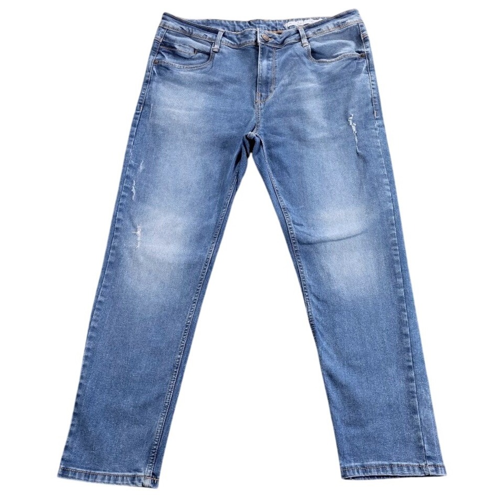 Bare Denim Slim Cropped Jeans‎ Men's Size 36 Medium Blue Wash Stretch Comfort